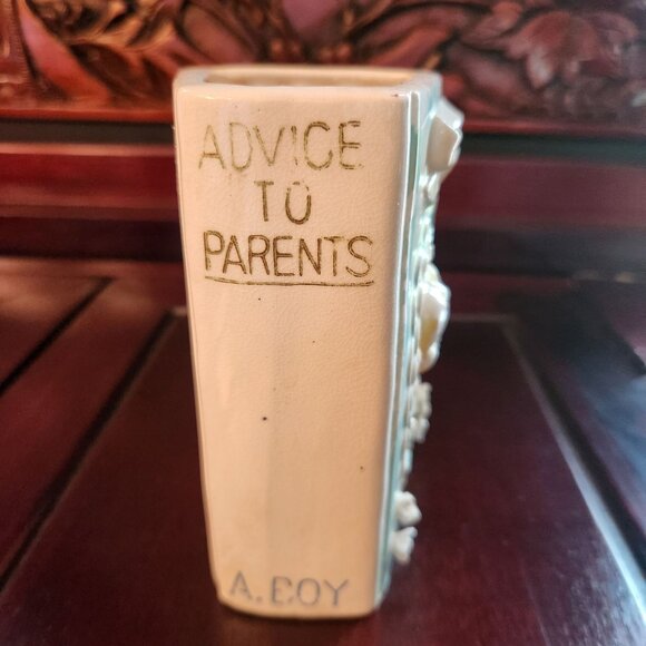 Vintage Baby Book Planter DIY Project Piece 5" H x 4" L x 2.5" W x 4.5" D - Picture 5 of 9